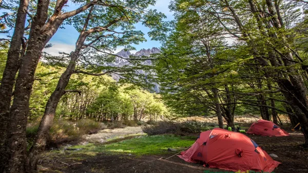 Low-impact camping sites tucked away in the shadows of the mountains near Los Perros.