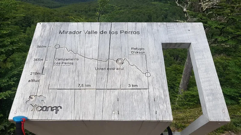 Overlooking the moraine and the floating ice of the glacier lagoon from the remote Mirador los Perros.