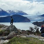 Trilha entre o Setor Grey e o Setor Paine Grande