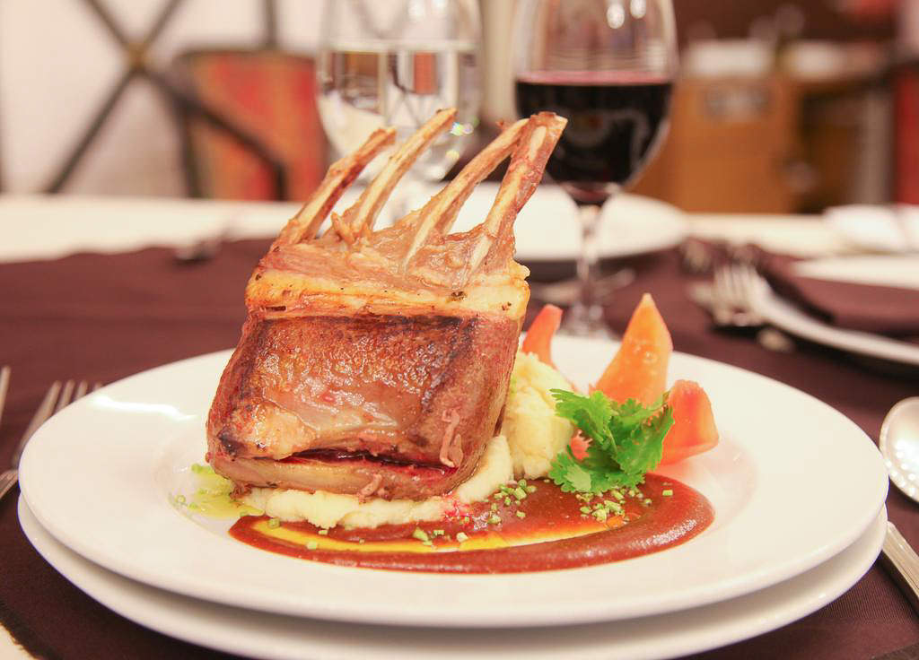 The restaurant's wine cellar, showcasing a premium selection of Chilean labels at Bautista.