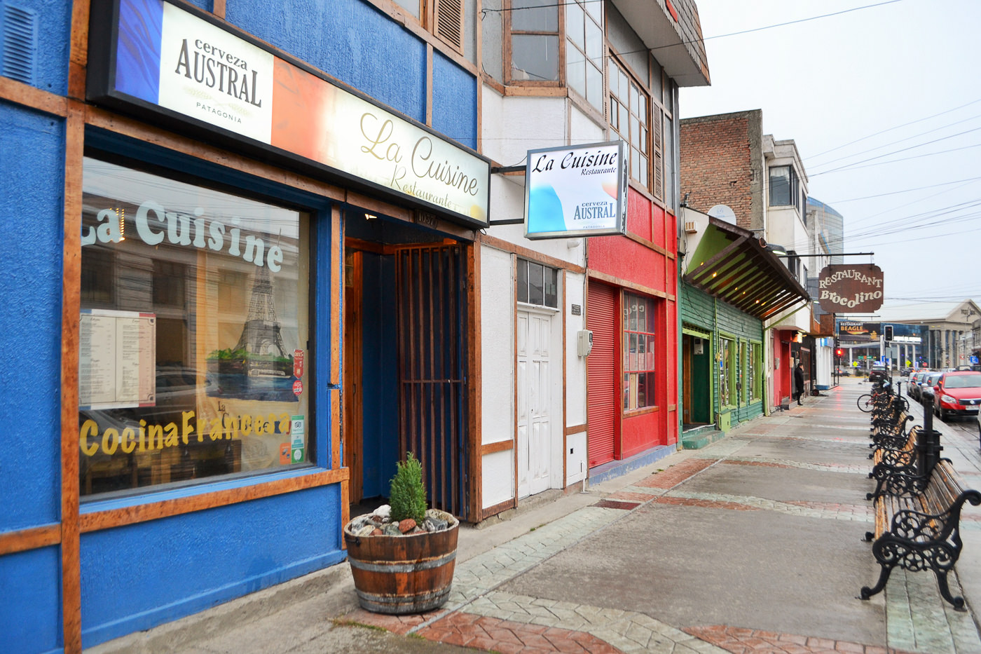 A gourmet seafood dish elegantly plated at La Cuisine restaurant.