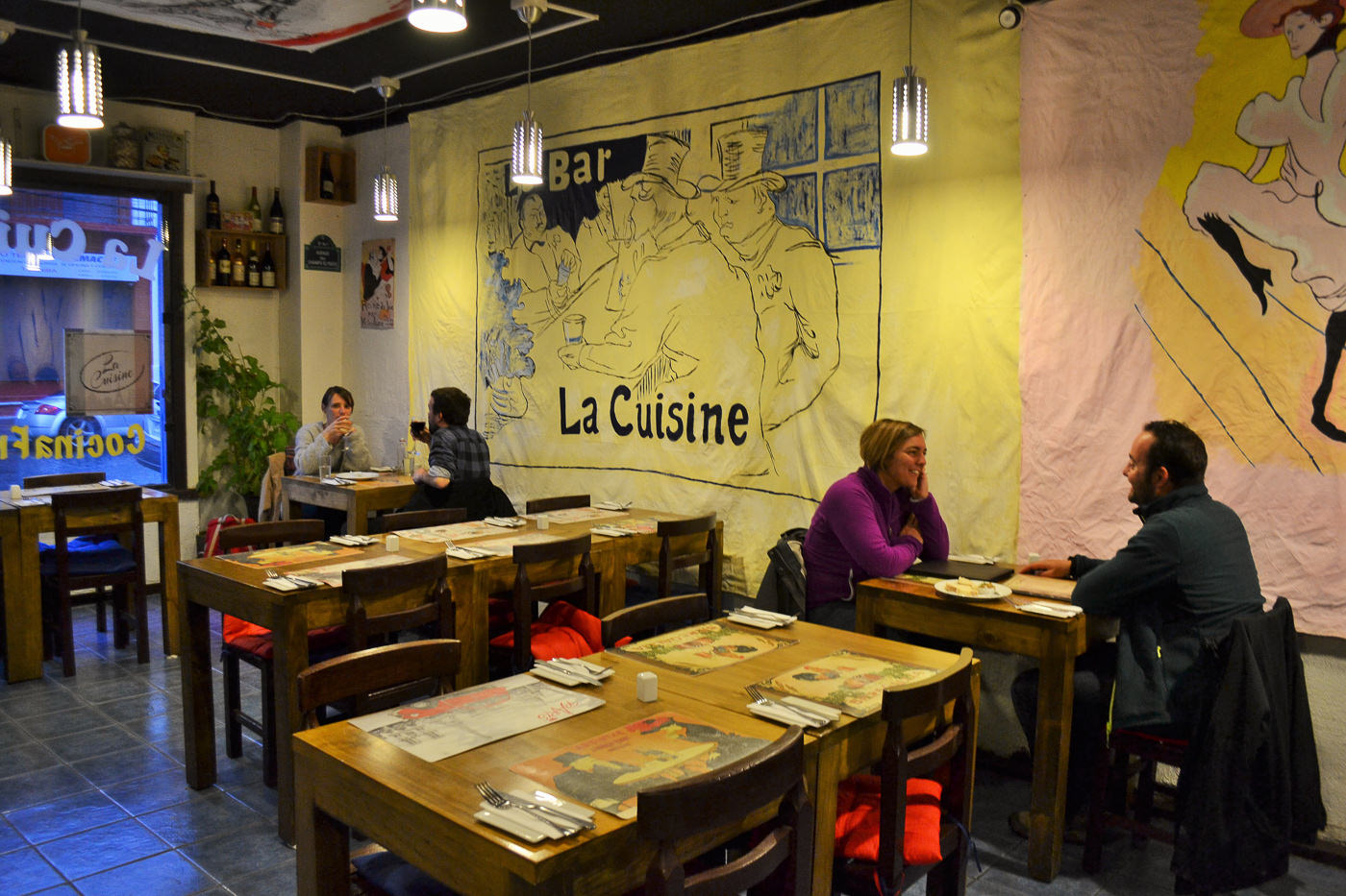 A colorful dessert plate featuring local Patagonian berries at La Cuisine.