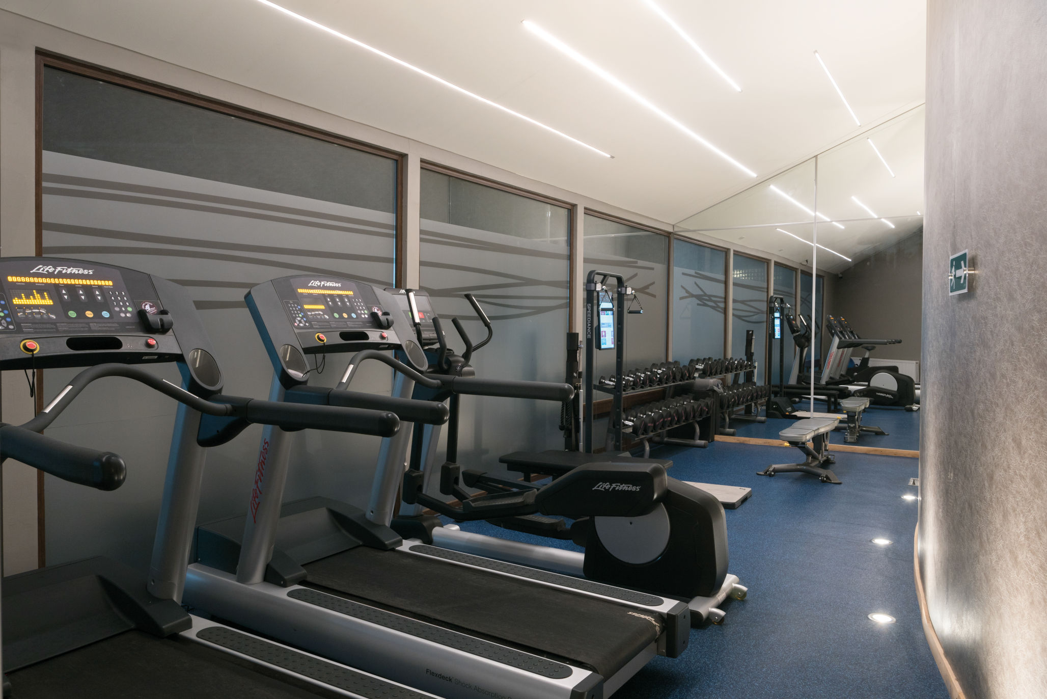 Detail of the traditional Patagonian textiles and decor used in the hotel bedrooms.